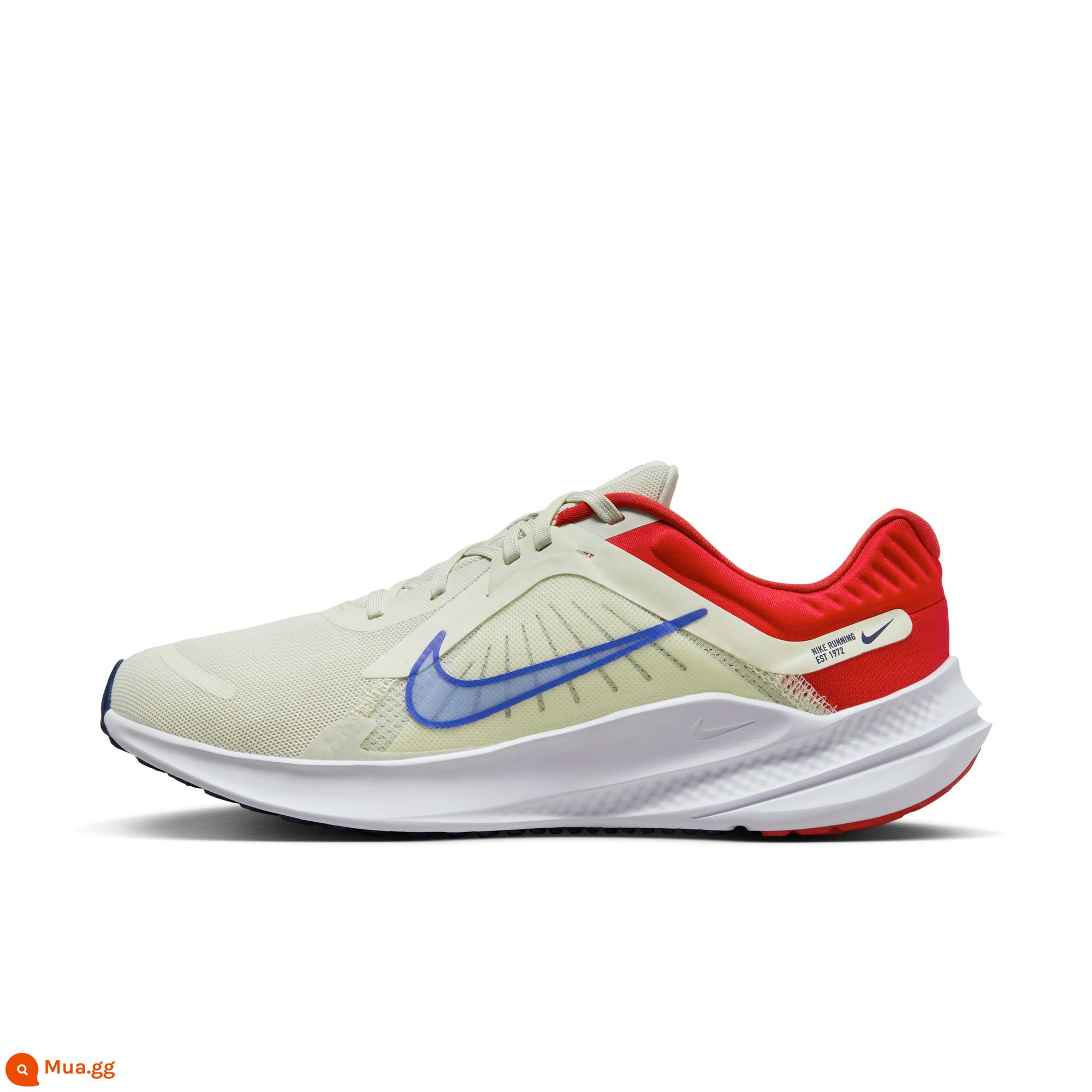 Nike Nike Official QUEST 5 Giày chạy bộ đệm nhẹ thoáng khí cho nam Lưới thể thao mùa xuân DD0204 - 009 xanh biển/xanh qin/đỏ đại học/trắng/hải quân đậm