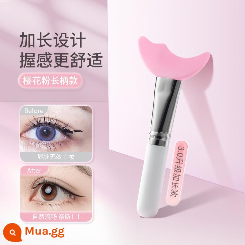 Bút kẻ mắt bút kẻ mắt mascara lưỡi liềm vách ngăn đa chức năng cho người mới tập trang điểm mắt hiện vật công cụ bóng mắt - Bột hoa anh đào nâng cấp thế hệ thứ ba-[tay cầm tròn mở rộng]