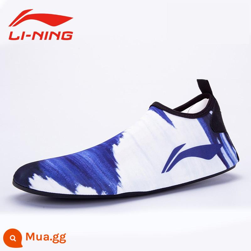 Giày tập thể dục trong nhà Li Ning thể thao nữ vớ yoga bỏ qua máy chạy bộ tập luyện im lặng hấp thụ sốc đặc biệt dành cho nam tại nhà - Clear Sky Blue [Classic] Phục hồi nhẹ