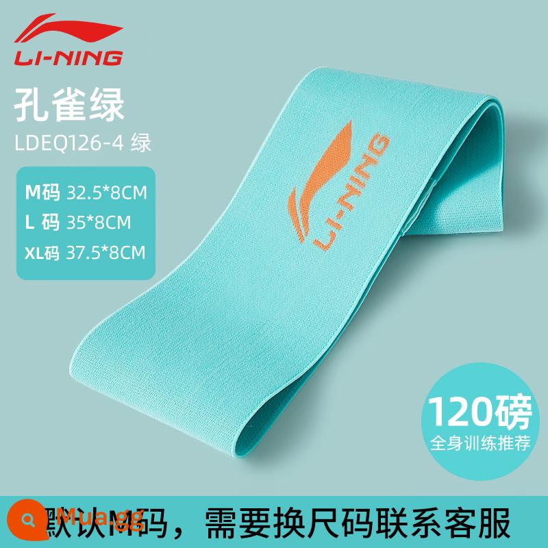 Li Ning dây thun tập thể hình nam dây kháng lực rèn luyện sức mạnh điền kinh squat tập luyện chân co giãn vòng tròn dây bài tập phục hồi chức năng - Xanh 120 lbs [Liên hệ bộ phận chăm sóc khách hàng để thay đổi kích thước]