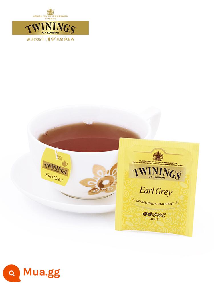 Twinings Downing gia đình giàu có Trà đen Earl Grey 25 miếng trà đen túi lọc phong cách Anh trà chiều trà sữa nướng đặc biệt - Trà đen Earl Grey sang trọng (25 túi số lượng lớn)