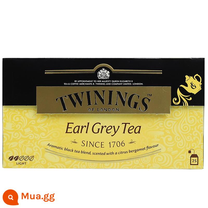 Twinings Downing gia đình giàu có Trà đen Earl Grey 25 miếng trà đen túi lọc phong cách Anh trà chiều trà sữa nướng đặc biệt - Trà đen Earl Grey sang trọng