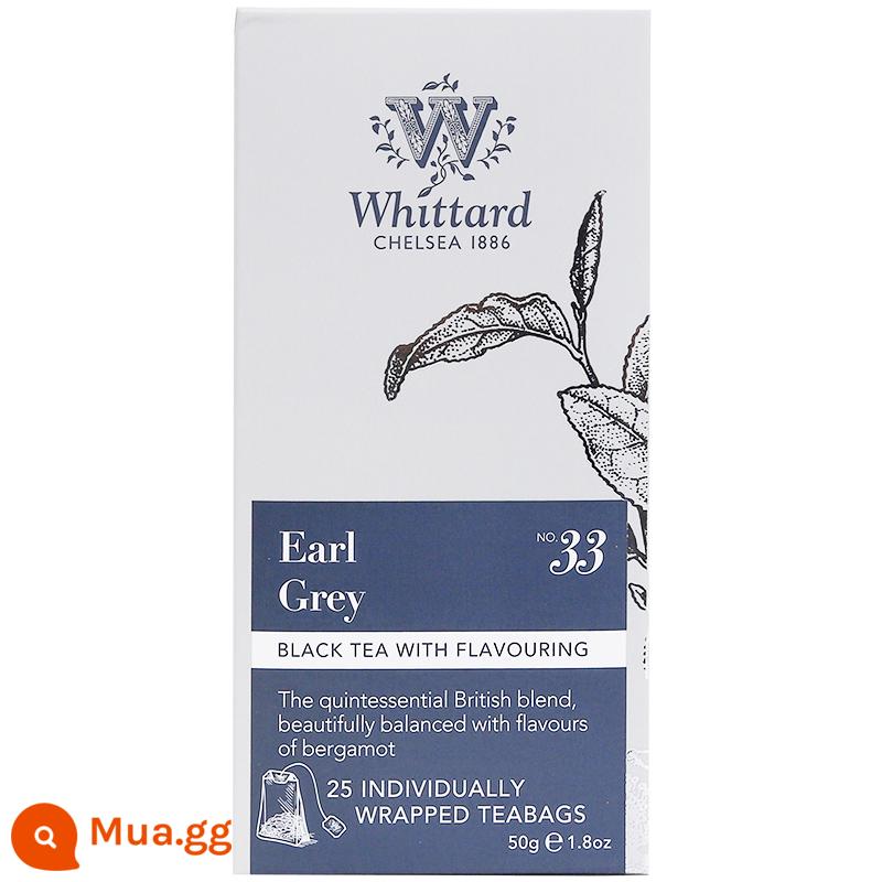 Whittard Weitingde Earl Grey Túi trà Anh Earl Grey Trà đen nhập khẩu Anh - trà bá tước xám