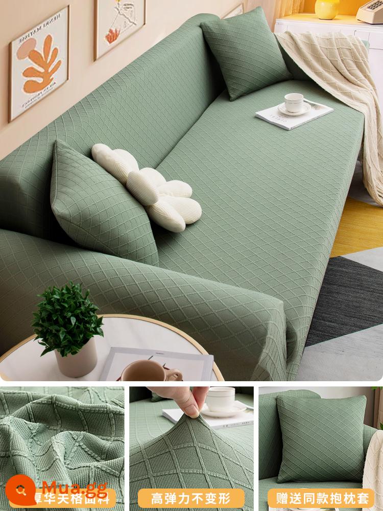 Ghế Sofa Tất Cả Trong Một Mới Đơn Giản Chống Mèo Xước Sofa Bảo Vệ Đa Năng Đa Năng Sofa Thun Bao - Bánh quế-Vasong xanh