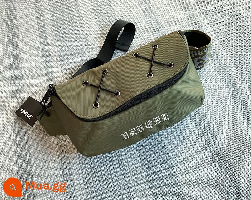 Vanke Bắc Mỹ Thương hiệu Thương hiệu Túi bé Bags Túi nam và nữ Giải trí thể thao Cingard - Túi đeo ngực Fanck xanh quân đội