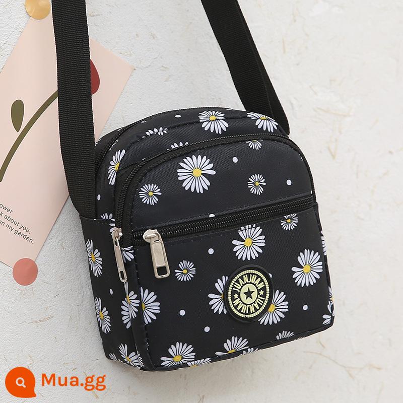 Điện thoại di động túi mini 2020 mới thời trang nữ xiên chéo mini vải Oxford túi nữ xách tay Messenger túi vải - hoa cúc trắng 2017