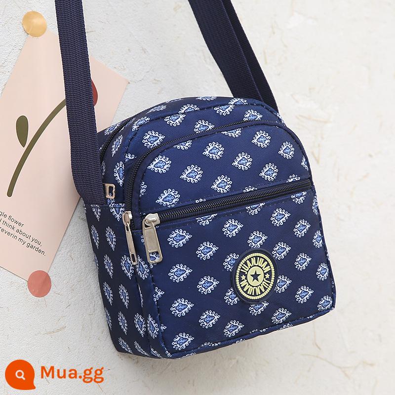 Điện thoại di động túi mini 2020 mới thời trang nữ xiên chéo mini vải Oxford túi nữ xách tay Messenger túi vải - mẫu trơn 2017