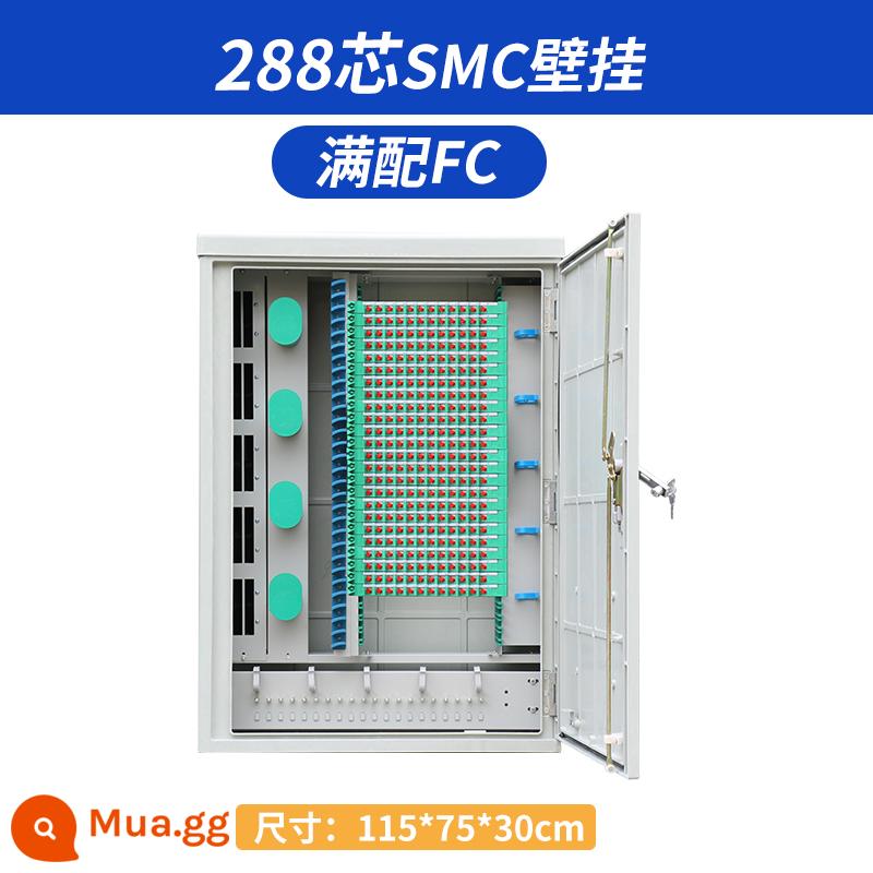 Hộp chuyển từ sàn đến trần ngoài trời SMC cấp viễn thông Hộp chuyển cáp quang 288 lõi hộp trống từ sàn đến trần ngoài trời được trang bị đầy đủ - SMC 288 lõi treo tường với cổng tròn FC đầy đủ