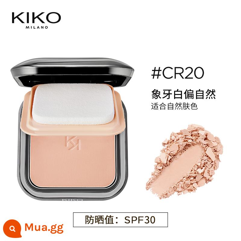 Bộ phấn phủ kiko cake set phấn trang điểm phấn phủ kiểm soát dầu lâu trôi kem che khuyết điểm chống nắng khô và ướt công dụng kép không trang điểm cho da khô da dầu hàng chính hãng - CR20# hồng và trắng (SPF30 nuôi dưỡng da nhiều hơn), sử dụng ướt và khô