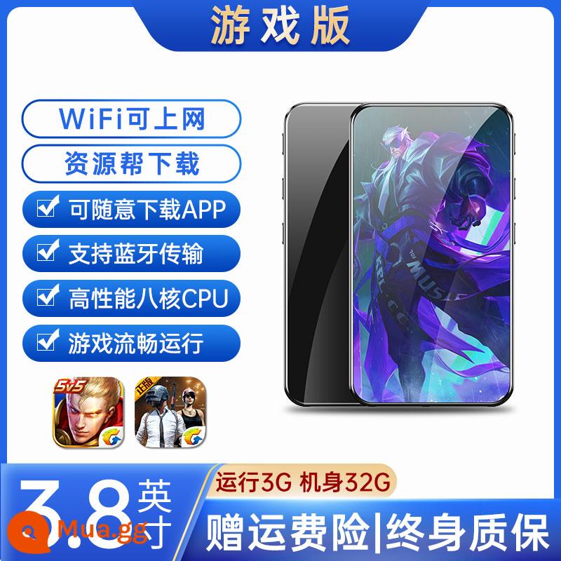 mp4 toàn màn hình mp5 wifi internet máy nghe nhạc mp3 mp6 đọc tiểu thuyết p4 đặc biệt nghe tiếng Anh dành cho học sinh trung học - WIFI thông minh 3,8 inch có thể truy cập Internet [chạy 3G/APP có thể tải xuống tùy ý/CPU tám lõi hiệu suất cao/phiên bản trò chơi]