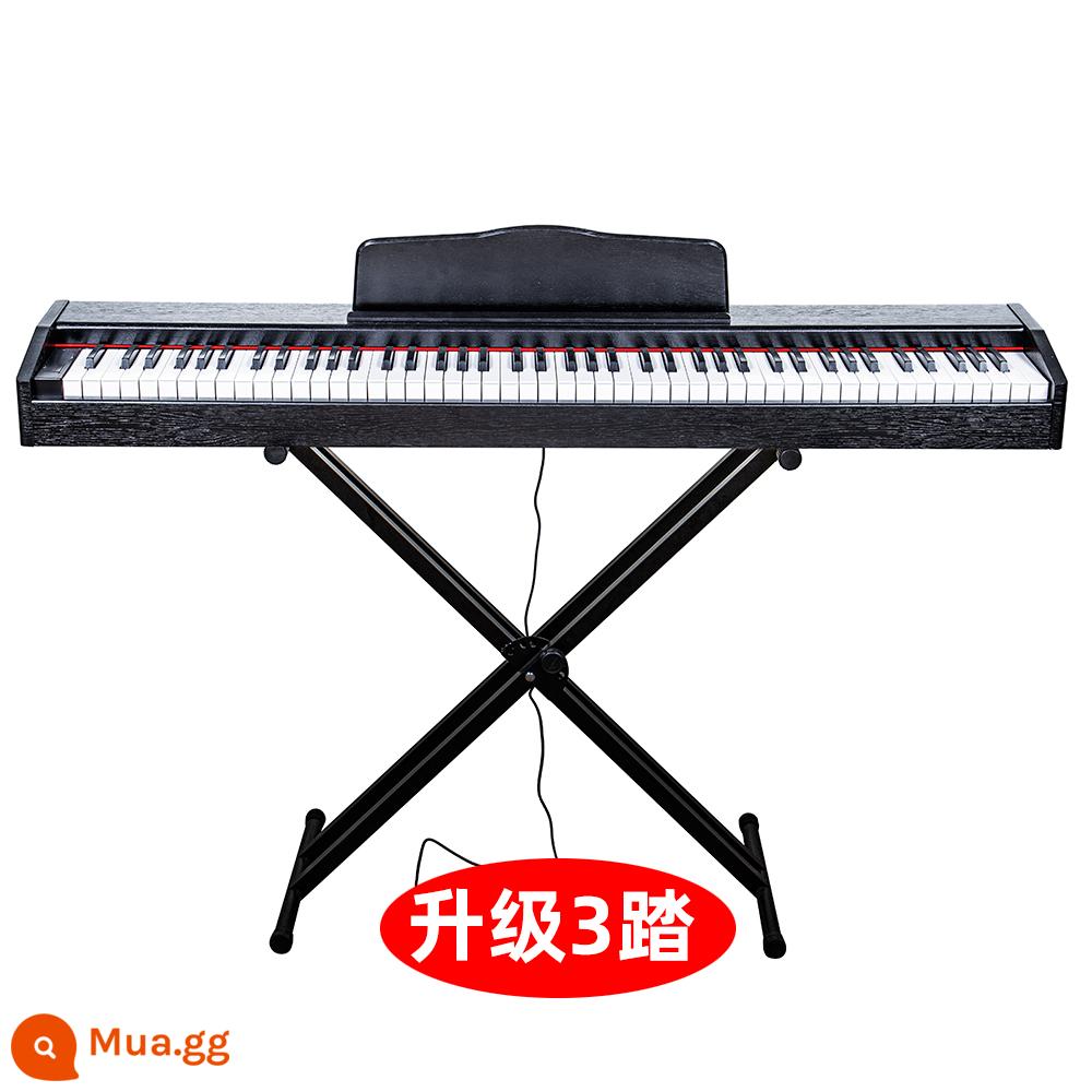 Bàn Schumanjia Đàn Piano Ngăn Kéo Gỗ Chắc Chắn Đàn Piano Điện Tử Búa 88 Phím Cho Người Lớn, Trẻ Em, Người Mới Bắt Đầu, Di Động - (Di động) Người mới bắt đầu 3 Bước Đen + Khung X 395 nhân dân tệ