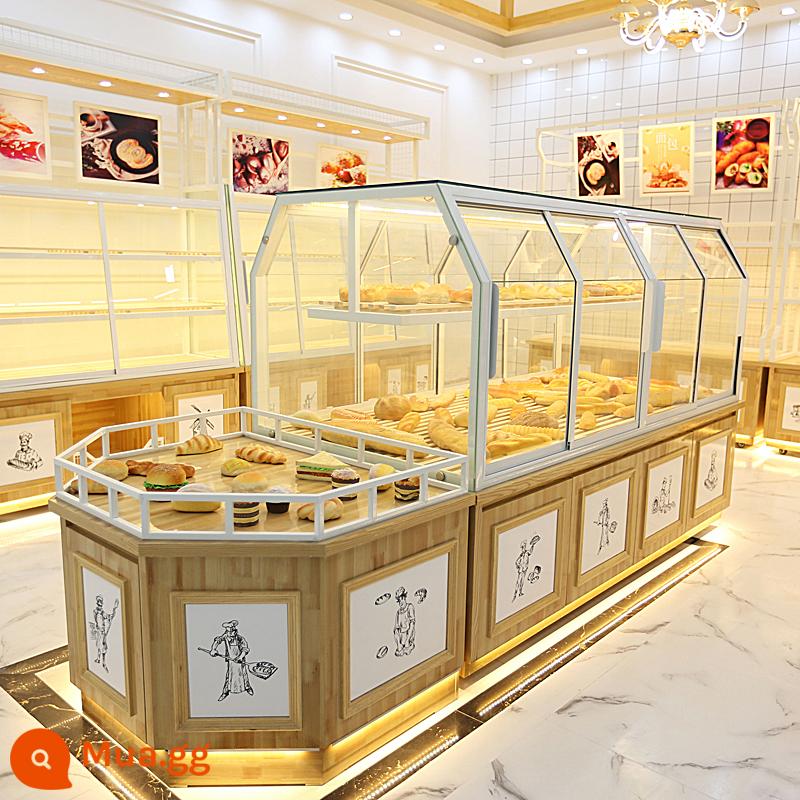 Tủ bánh Nakajima tủ Bakery Hiển thị kệ mô hình mô hình tủ bánh cửa hàng bánh cửa hàng bánh hiển thị tủ quần áo - Tủ đảo H9/m