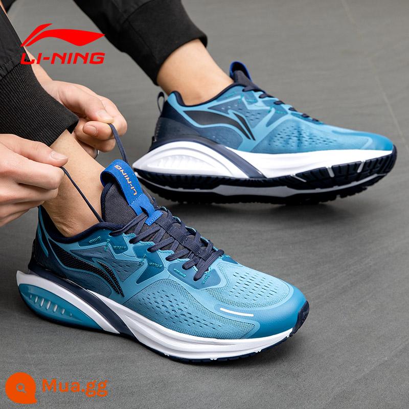 Giày chạy bộ nam Li Ning mùa đông 2023 giày chạy bộ nam giảm sốc mới giày thể thao nam ấm áp trẻ trung mẫu nam - 053-1 Thác Xanh