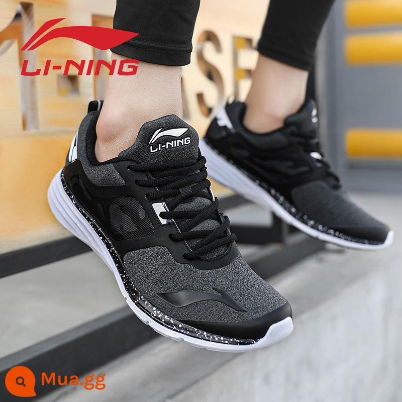 Giày chạy bộ nam Li Ning mùa đông 2023 giày chạy bộ nam giảm sốc mới giày thể thao nam ấm áp trẻ trung mẫu nam - 183 màu đen cơ bản [lưới thoáng khí]