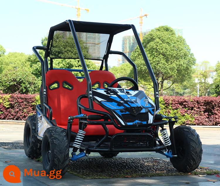 Trẻ em điện nhỏ kart bốn bánh xe bãi biển địa điểm giải trí dành cho người lớn cạnh tranh drift off-road đầu máy - Phiên bản điện đôi cha mẹ và con cái