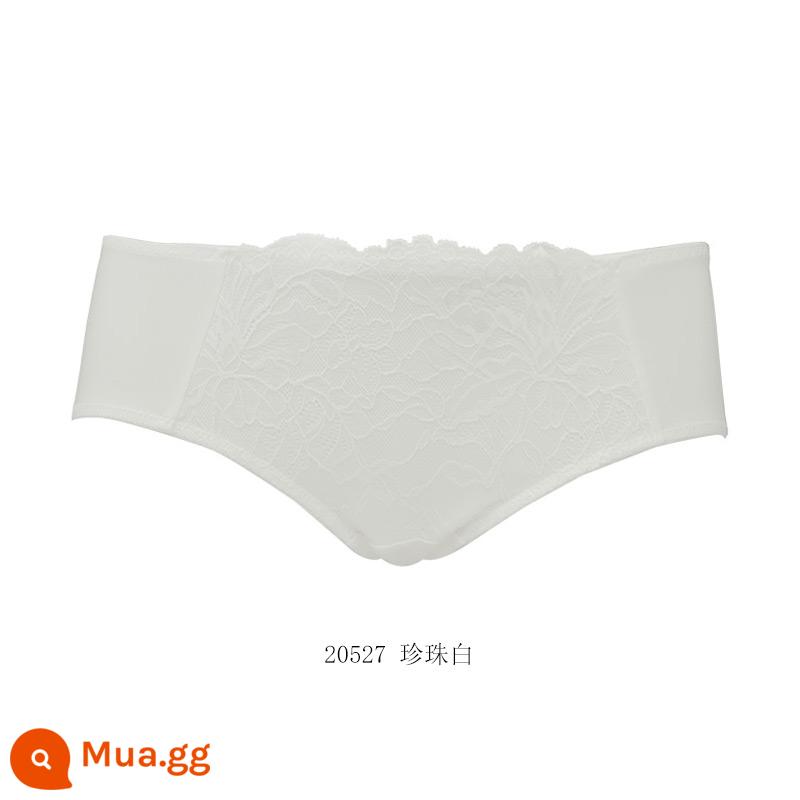 [59.3 nhân dân tệ 4 cái] Quần lót cotton mềm mại và thoải mái của Gorell dành cho nữ, quần boxer lưng giữa bằng cotton nguyên chất BWP22339 - Ngọc Trai Trắng 20527