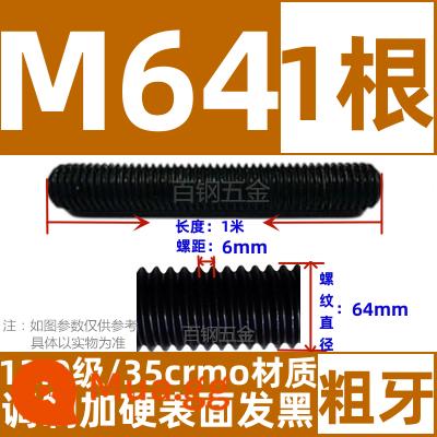 Thanh vít cường độ cao 8,8/10,9/12,9 thanh ren đầy đủ lớp ren vít đầy ren M6M8M10-M64 - Cấp 12,9 M64*1 mét