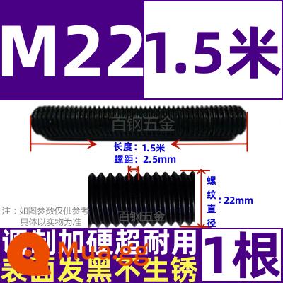 Thanh vít cường độ cao 8,8/10,9/12,9 thanh ren đầy đủ lớp ren vít đầy ren M6M8M10-M64 - M22*1.5 mét (1 cái)