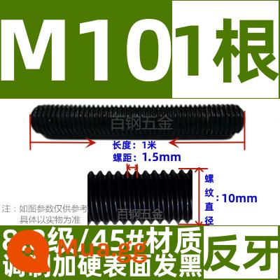 Thanh vít cường độ cao 8,8/10,9/12,9 thanh ren đầy đủ lớp ren vít đầy ren M6M8M10-M64 - Kem chống răng màu đỏ hồng M10*1 mét