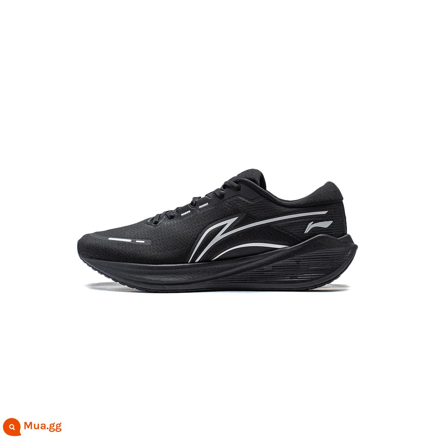 Li Ning Wu Shi lite V2 | Giày chạy bộ nam 2023 thu đông mới 5S giày thể thao phản quang chống sốc nhẹ - Đen (ARST053-1) [Dệt dày đặc]