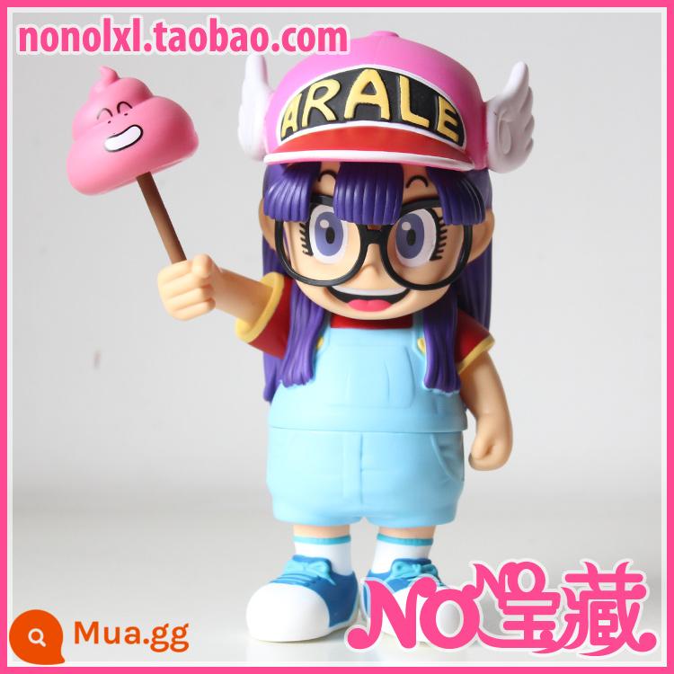 Tiến sĩ IQ Alalei Hand Office Aberdeen Fool Superman Tiến sĩ Qianping Anime Mô hình búp bê Trang trí quà tặng - Nâng Arale (khoảng 20 cm)