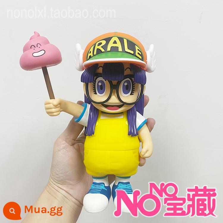 Tiến sĩ IQ Alalei Hand Office Aberdeen Fool Superman Tiến sĩ Qianping Anime Mô hình búp bê Trang trí quà tặng - Mũ nâng cam Arale (khoảng 20cm)