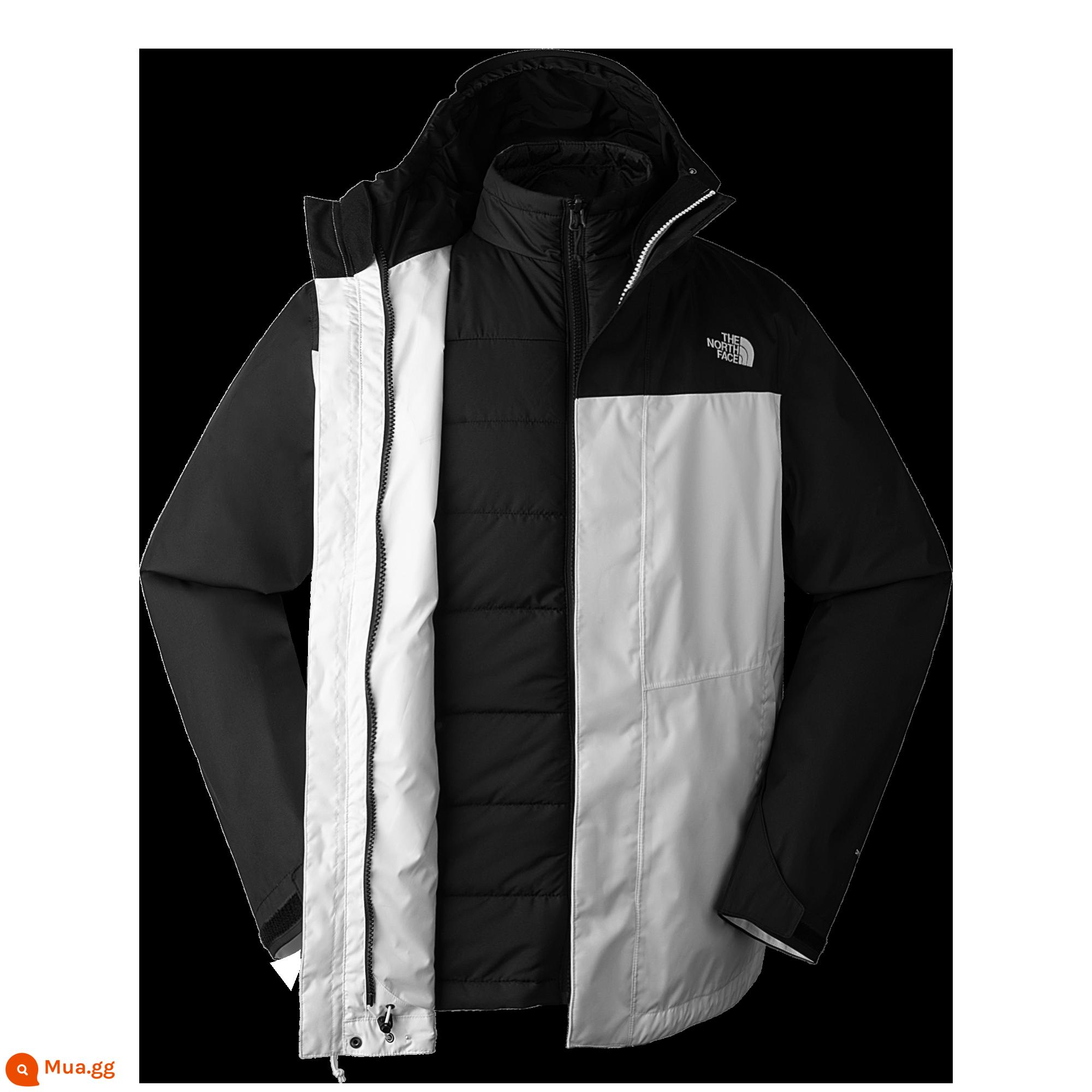 Áo khoác ba trong một TheNorthFace cổ điển dành cho nam, lót sợi nhiệt, chống thấm nước | 88RM - FN4/trắng