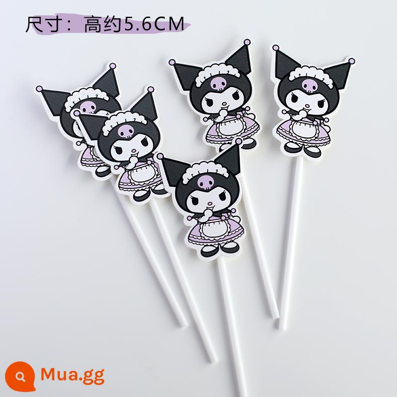 Kulomi Trang Trí Bánh Trang Trí Sanrio Retro Trang Trí Bánh Bột Đen Nơ Chiếu Sáng Trang Trí Bánh Sinh Nhật - 5 chiếc váy kulomi (thành phẩm)