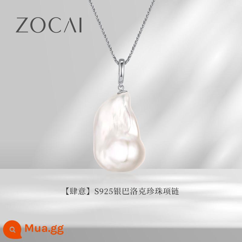 Dây chuyền ngọc trai baroque bạc Zokai "wanton" S925 nhẹ nhàng sang trọng cao cấp chuỗi xương đòn ngọc trai hình đặc biệt - vòng cổ ngọc trai baroque