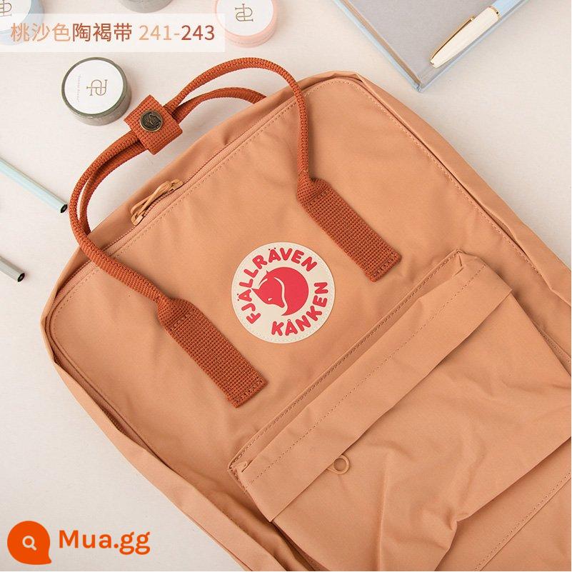 Ba lô kanken chính hãng cáo bắc cực / fjallraven Thụy Điển ba lô đi học cổ điển mini nam nữ - Đai nâu gốm Taosha 241-243