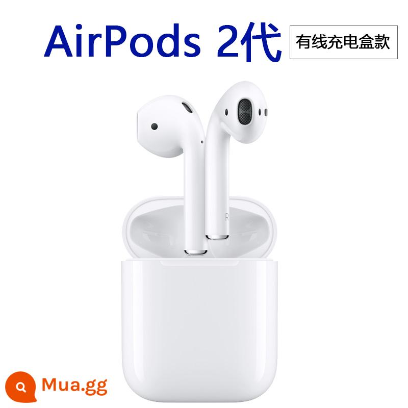 Tai nghe Bluetooth không dây chất lượng chính hãng Apple/Apple AirPods thế hệ thứ 2 airpod thế hệ thứ 2 - [Phiên bản Hoa Kỳ] Bảo hành một năm tại cửa hàng [Mẫu hộp sạc có dây]