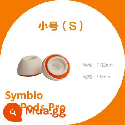 Symbio nhỏ tay áo màu cam cắm tai nghe trong tai bọt biển AirPods Pro tay áo silicone SE846 dây thanh âm tròn được cấp phép - AirPods Pro Một cặp nhỏ bằng silicon