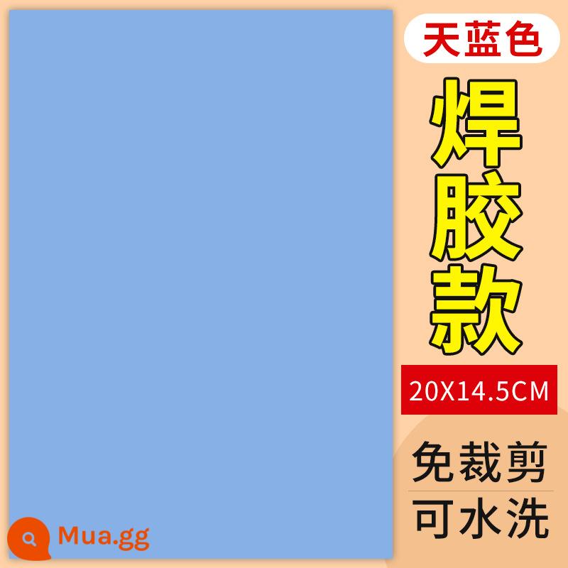 Miếng vá lỗ áo khoác, miếng vá vải trắng nhạt, sửa chữa các lỗ trên quần áo, tự dính, không đường may, trong suốt, có thể giặt được - Sky Blue Không có hình ảnh Keo hàn nâng cấp thế hệ thứ hai