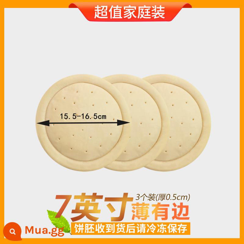 5 689 phôi bánh pizza 10 inch bánh pizza đáy mỏng không viền bán thành phẩm bữa ăn bánh pizza nguyên liệu ăn liền - 7 inch viền mỏng 3 lát