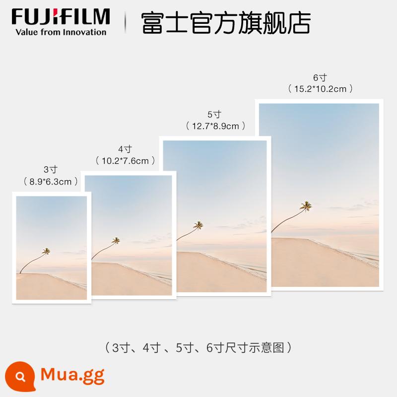 Fuji rửa ảnh in ảnh rửa điện thoại di động ảnh Polaroid retro viền trắng diy 3 inch 100 tờ - bộ 100 thẻ