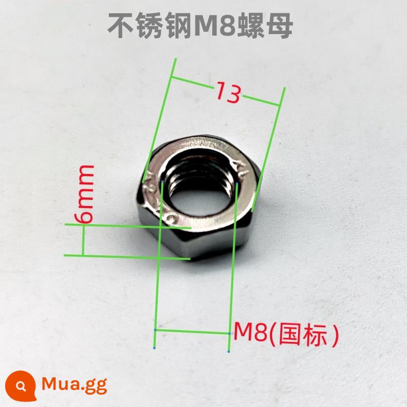 Bảng điều khiển tổ ong trần tích hợp phụ kiện tiêu chuẩn quốc gia vít thông qua vít răng M6M8 vảy cá kéo nổ đai ốc gioăng 38 nâng nhanh - Đai ốc inox 1,5kg-M8, khoảng 190 chiếc