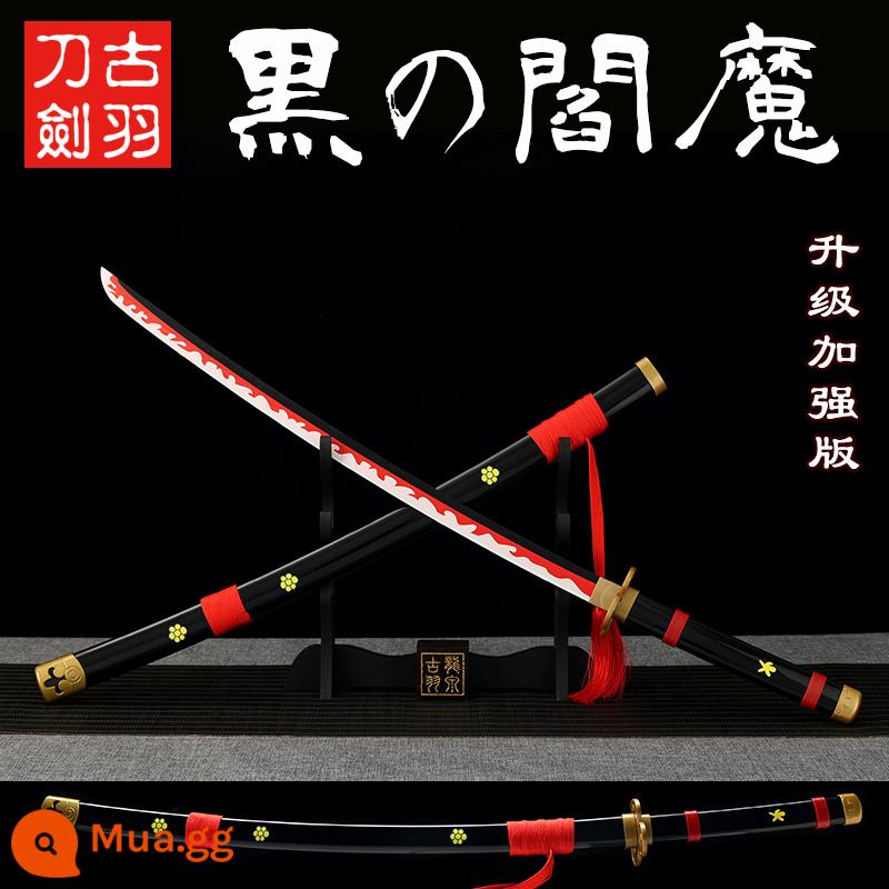 Một mảnh Sauron San Dao Nhật Bản Yan Demon Samurai Autumn tre Knife Knife Model Mô hình không mở lưỡi kiếm - Phiên bản nâng cấp và nâng cao của Black Yama