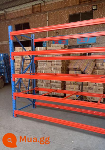 Kho chứa pallet hạng nặng dày nhà kho lớn nhiều lớp tùy chỉnh chịu tải cao có thể điều chỉnh 3 tấn - Đường kính trong 250 * 100 * 350 chùm năm lớp không có khung phụ