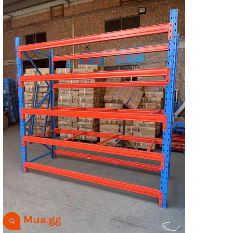 Kho chứa pallet hạng nặng dày nhà kho lớn nhiều lớp tùy chỉnh chịu tải cao có thể điều chỉnh 3 tấn - Đường kính trong 250 * 100 * 350 Dầm năm lớp không có tấm Khung chính 1 tấn