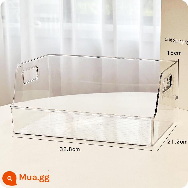 Hộp lưu trữ mỹ phẩm máy tính để bàn acrylic hộp trong suốt ký túc xá hộp hoàn thiện ngăn kéo nhựa có thể được xếp chồng lên nhau kệ - Miệng nghiêng xách tay XL phiên bản dài