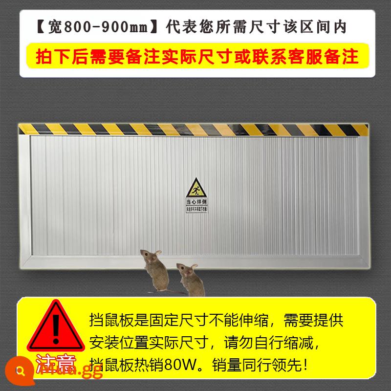 Tấm chống chuột hợp kim nhôm, tấm chống chuột, chặn cửa, phòng phân phối điện, nhà hàng gia đình, chống lũ, chống lũ và chống nước, inox - Chiều rộng bao gồm khe cắm thẻ 800-900mm [Cao 400mm] Độ dày 25 mm [Liên hệ bộ phận chăm sóc khách hàng để lưu ý chiều rộng chi tiết]