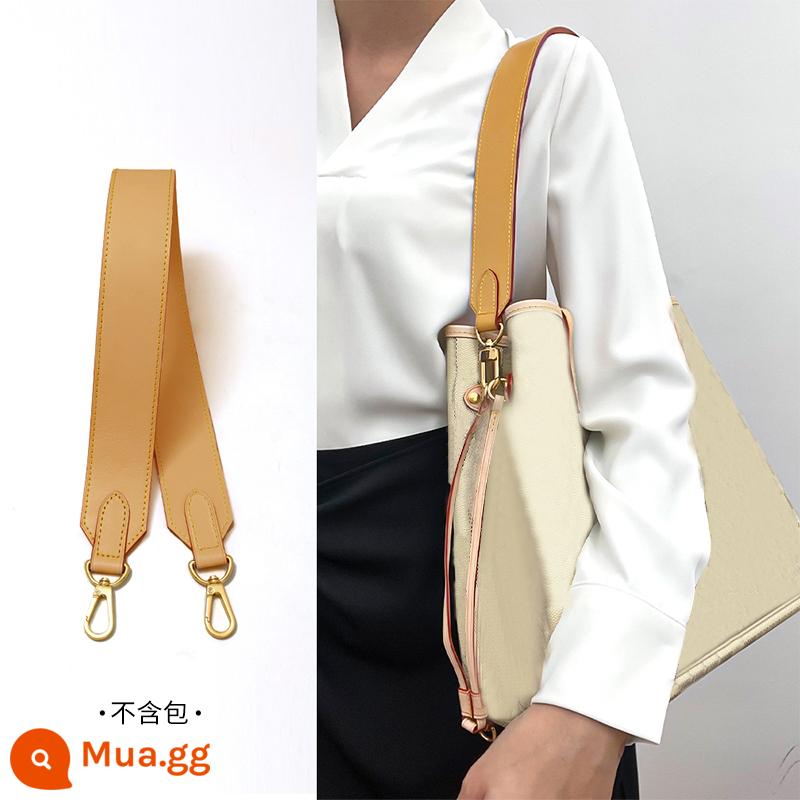 Xưởng khéo léo neverfull giải nén dây đeo vai rộng biến đổi túi xô sát nách đổi màu phụ kiện dây đeo da bò - Da bò lớp thứ nhất (màu sáp ong) 65cm [đã sử dụng gói đổi màu]