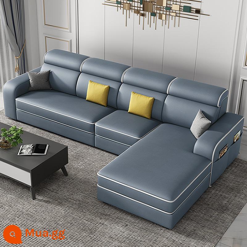 Bắc Âu Sofa Vải Phòng Khách 2023 Mới Có Thể Tháo Rời Và Giặt Được Kích Thước Căn Hộ Công Nghệ Vải Đơn Giản Và Hiện Đại - Màu xanh nhạt (vải kỹ thuật)