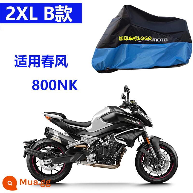 Thích hợp cho gió xuân 250sr che xe đầu máy che mưa 450sr che mưa chống nắng khỉ đầu chó 650gt150nk400 - Gió Xuân 2XL Model B 800NK