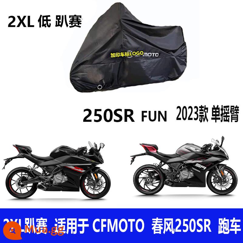 Thích hợp cho gió xuân 250sr che xe đầu máy che mưa 450sr che mưa chống nắng khỉ đầu chó 650gt150nk400 - Spring Breeze Đen 2XL Low 250SR FUN 2023