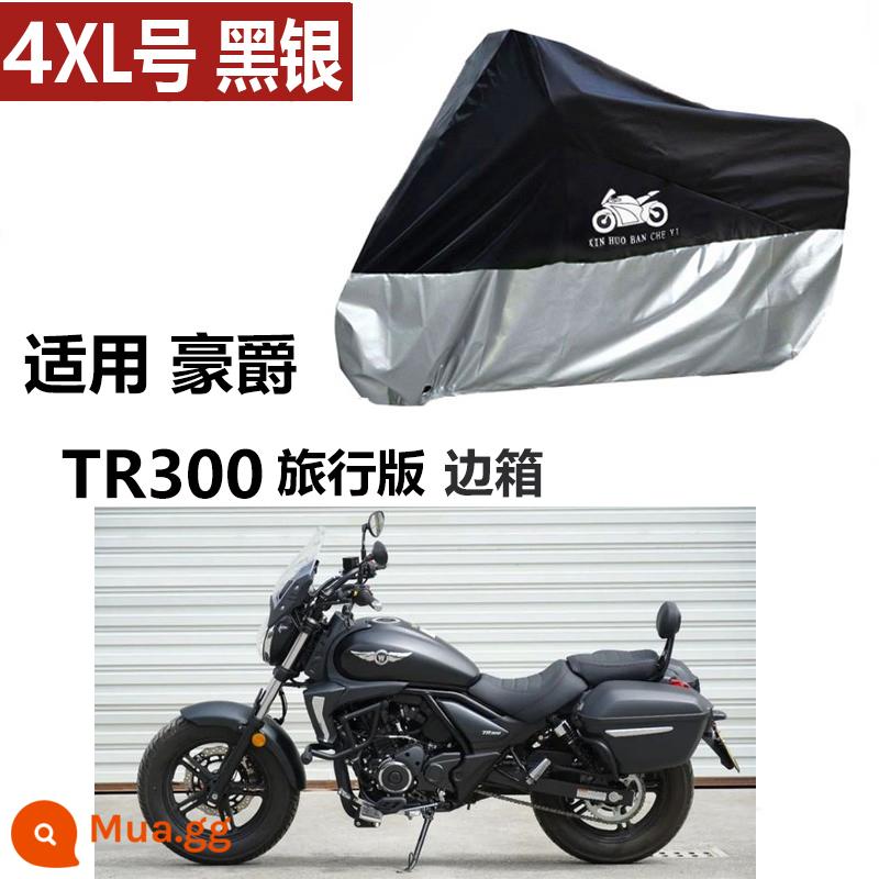 Thích hợp cho Benda Jinjila 300 xe ô tô che mưa chống nắng Honda cm300 Qingqi Daehan gv300 greystone - Phiên bản du lịch 4XL TR300 màu đen bạc