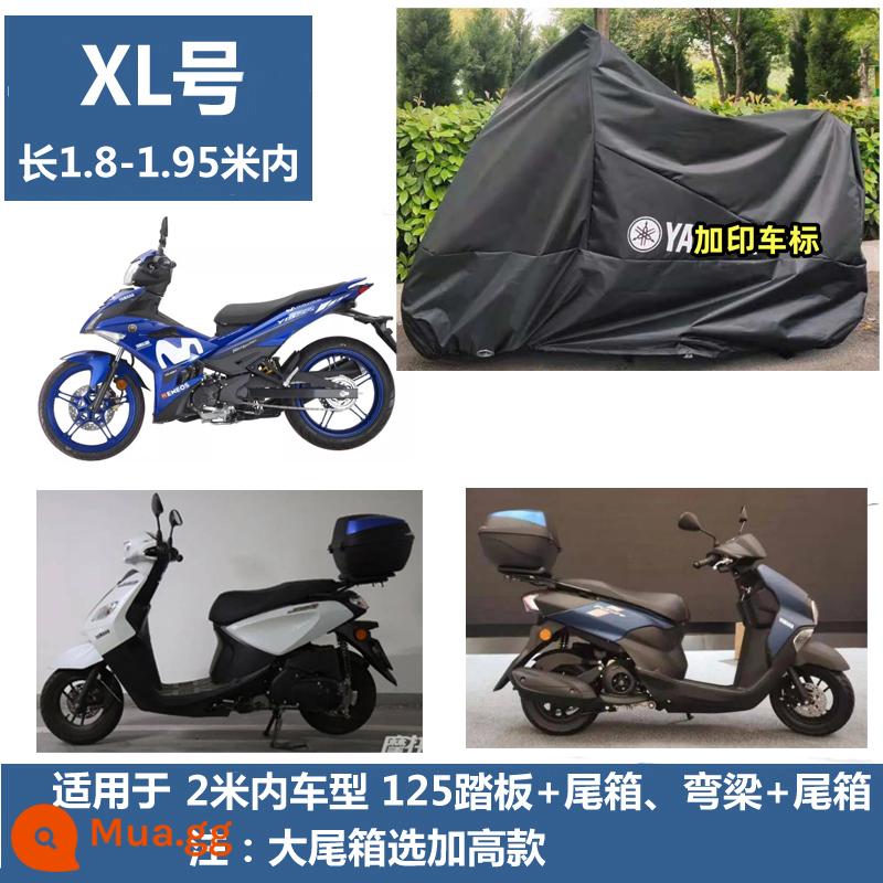 Thích hợp cho xe máy Yamaha r15r6 vỏ bàn đạp 125 Qiaoge Xunying che nắng và che mưa xe MT030709 - Cốp xe Yamaha XL 125 màu đen có bàn đạp