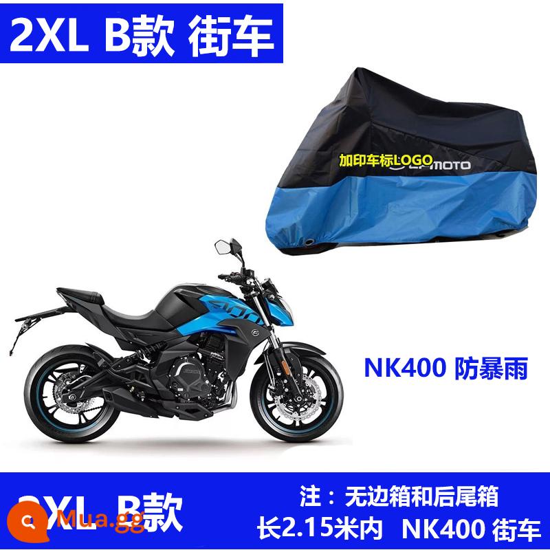 Thích hợp cho gió xuân 250sr che xe đầu máy che mưa 450sr che mưa chống nắng khỉ đầu chó 650gt150nk400 - Gió Xuân Đen Xanh 2XL B Model NK400