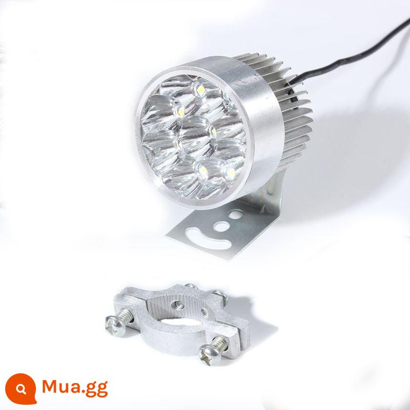 Xe máy 12V 4 bánh xe điện 60 đèn phòng khách siêu sáng 96V sửa đổi đèn pha đa năng ánh sáng mạnh chống thấm nước 48LED đèn - 9 hạt (đánh dấu) 1 + kẹp ống