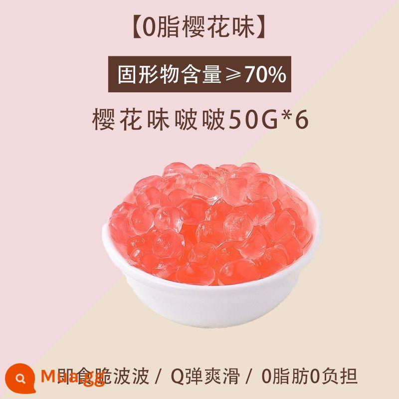 Miss Baking Fructose Berry Fructose Thương Mại Chai Nhỏ 0 Béo Quán Trà Sữa Thức Uống Đặc Biệt Gia Vị Cà Phê Chanh - [Gói riêng] Bobo giòn [Hương Sakura] 50g*6 gói